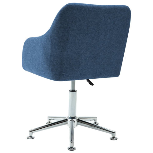 Swen Studio -  Swivel Dining Chairs 6 pcs Blue Fabric (UK/IE/FI/NO only) (6x331502)